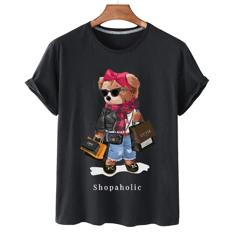 Shopaholic Bear | T-Shirt