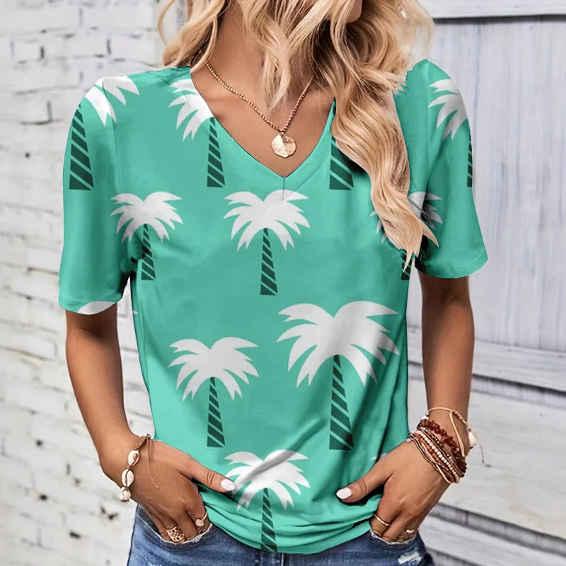 Freya™ | Summer Coconut Tree T-shirt