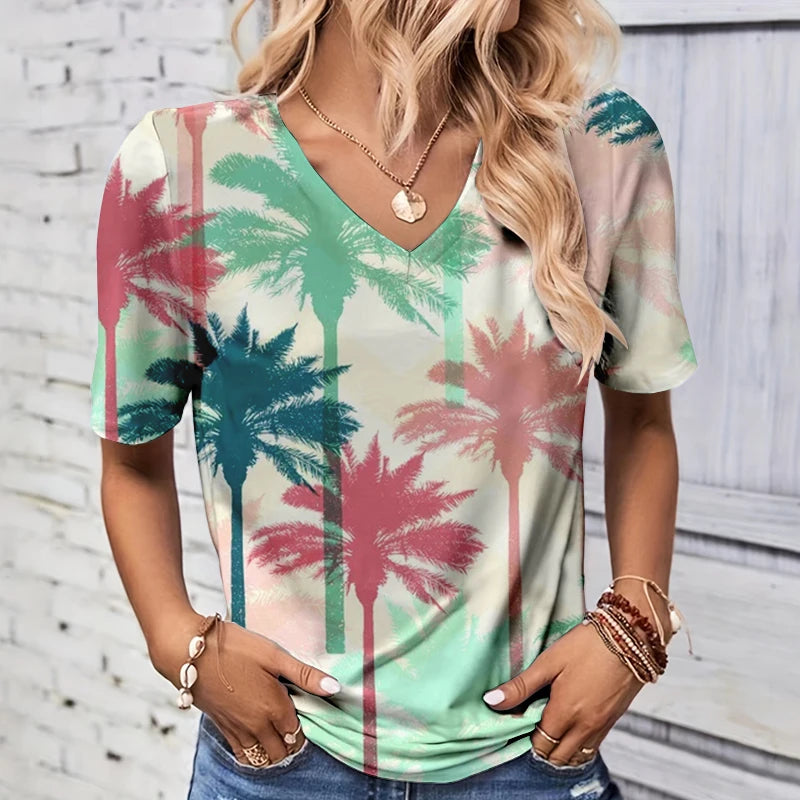 Freya™ | Summer Coconut Tree T-shirt