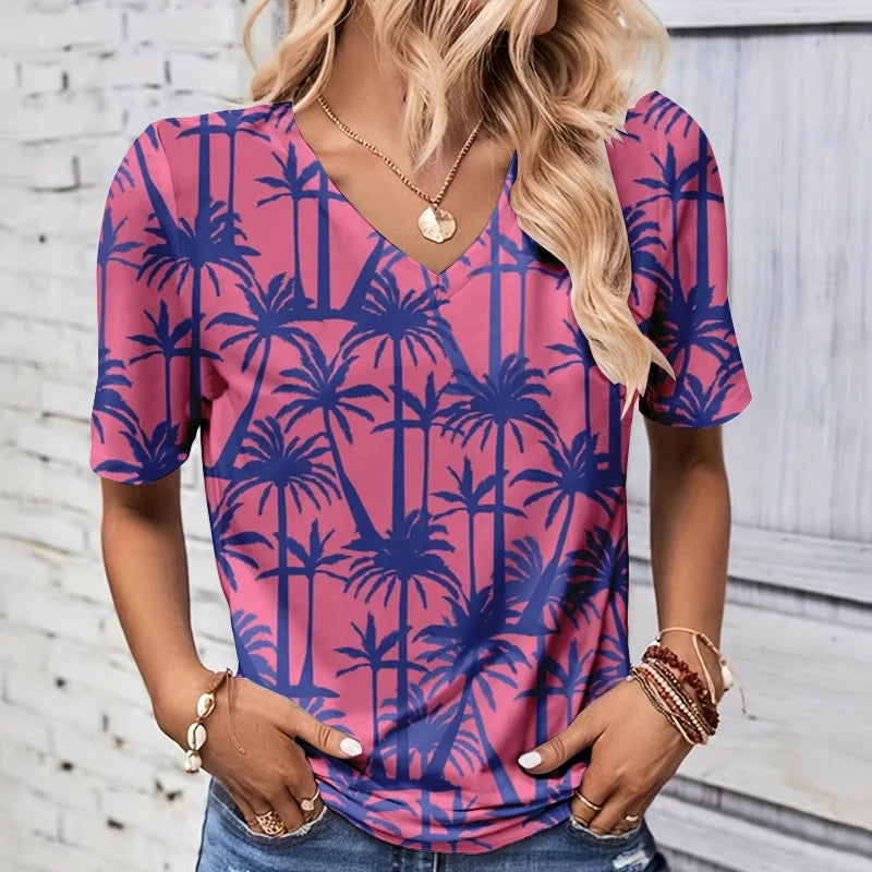 Freya™ | Summer Coconut Tree T-shirt