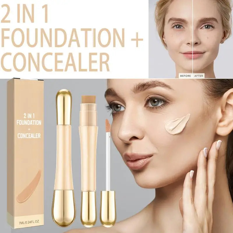 2 in 1 - Foundation + Anti-Rimpel Concealer