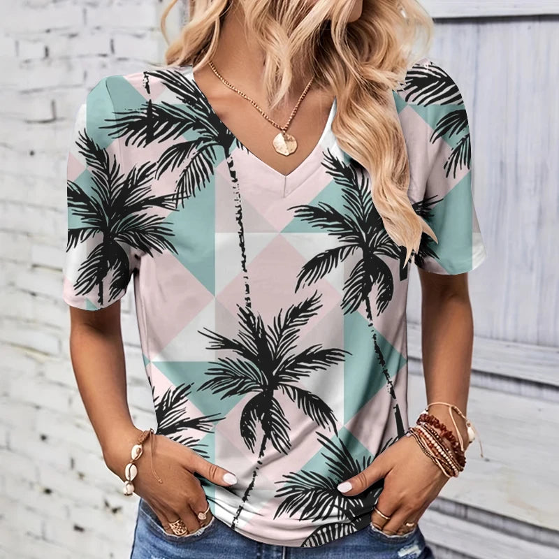 Freya™ | Summer Coconut Tree T-shirt