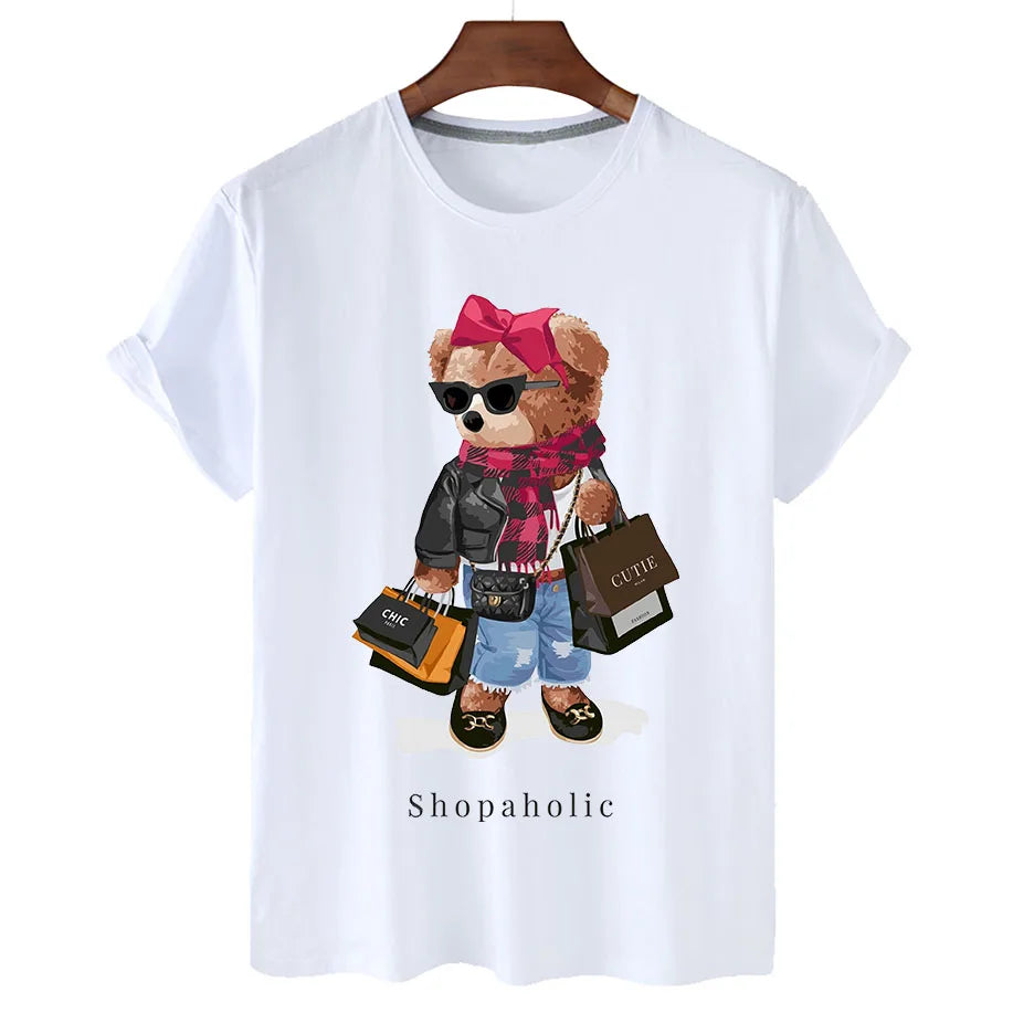 Shopaholic Bear | T-Shirt