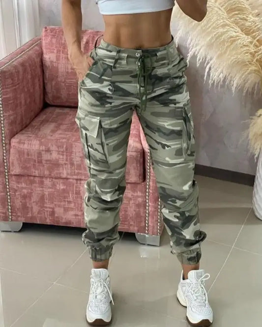 Lena™ | Camo Cargo broek