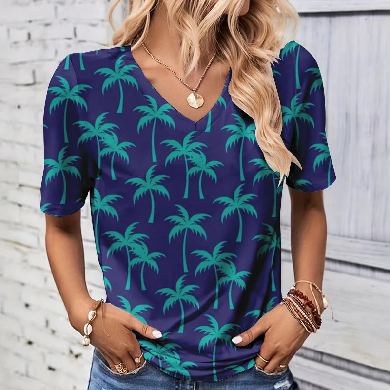 Freya™ | Summer Coconut Tree T-shirt