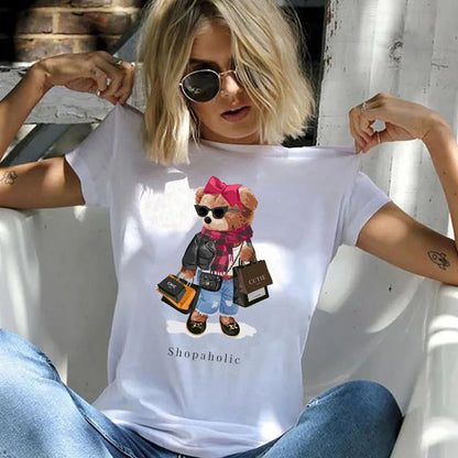 Shopaholic Bear | T-Shirt