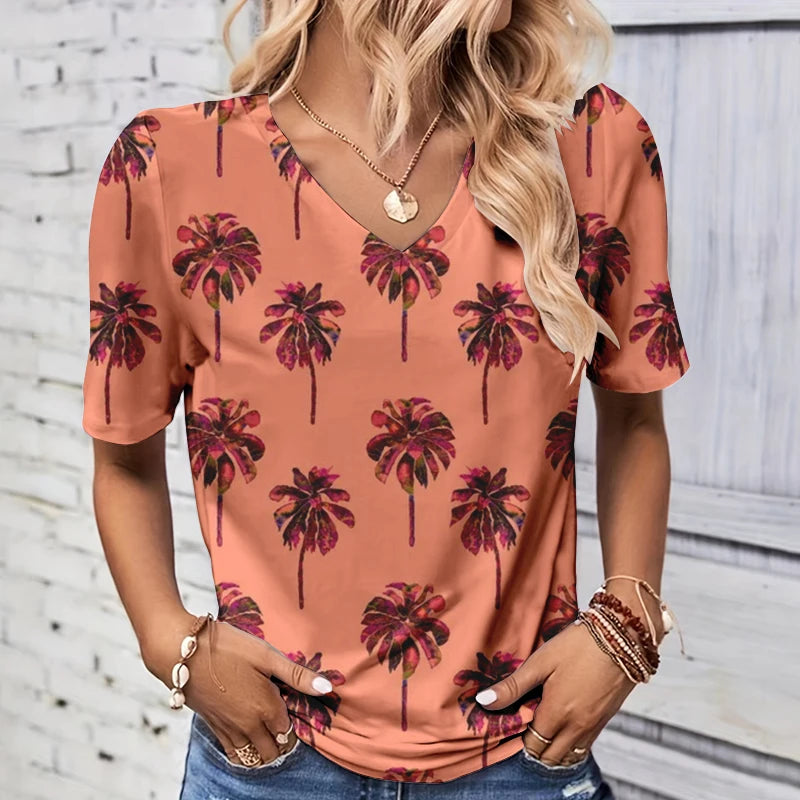 Freya™ | Summer Coconut Tree T-shirt